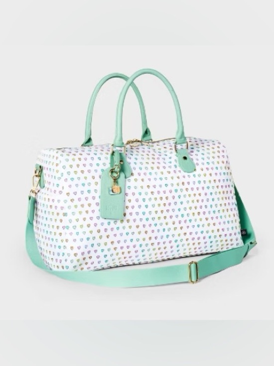 Roller Rabbit Handbags - Roller Rabbit x Target Disco Hearts Wave Softside Weekender Duffle Duffel Bag